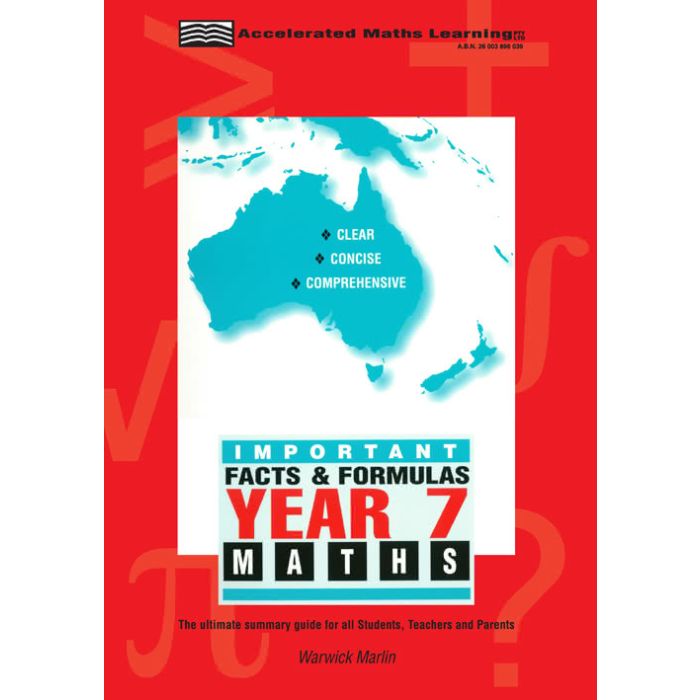 Important Facts and Formulas Year 7 Maths