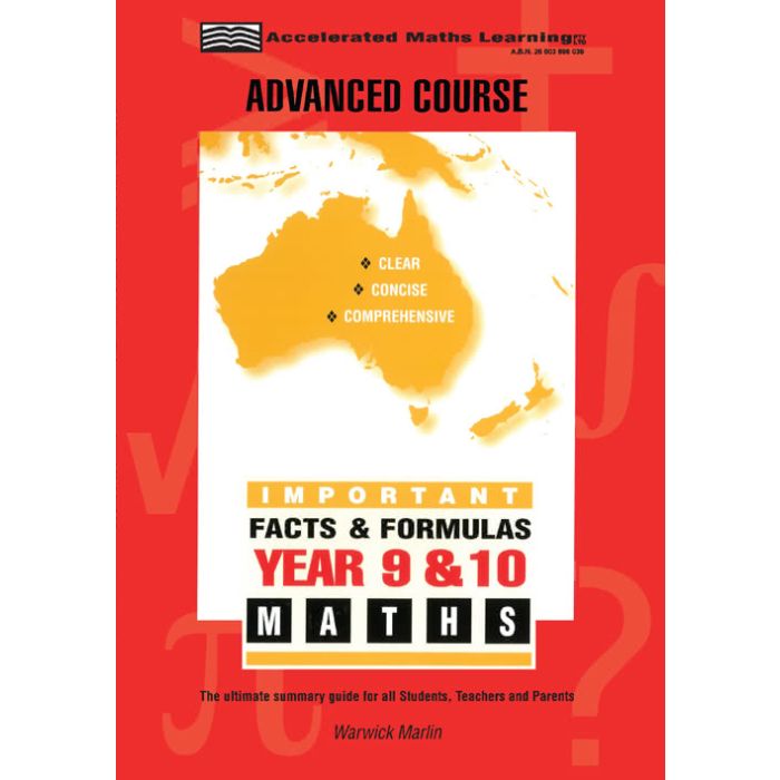 Important Facts and Formulas Years 9 and 10 Advanced Maths