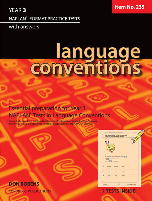 Language Conventions Year 3 - NAPLAN* Format Practice Tests #235