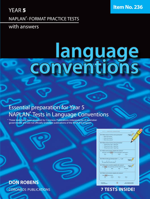 Language Conventions Year 5 - NAPLAN* Format Practice Tests #236