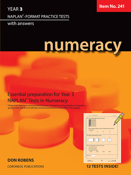 Numeracy Year 3 - NAPLAN* Format Practice Tests #241