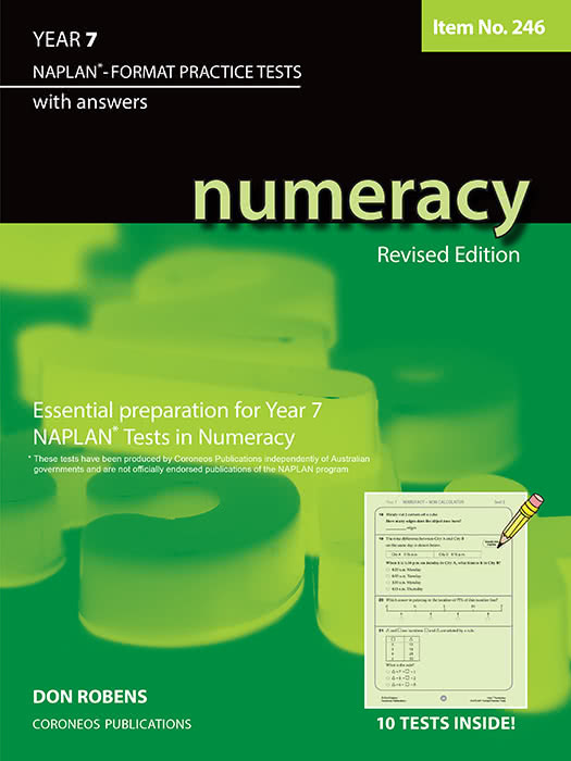 Numeracy Year 7 - NAPLAN* Format Practice Tests REV ED #246
