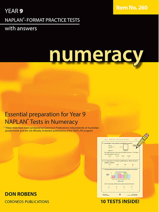 Numeracy Year 9 - NAPLAN* Format Practice Tests #260