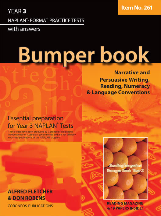 Year 3 Bumper Book NAPLAN Format # 261 Practice Tests 2ED